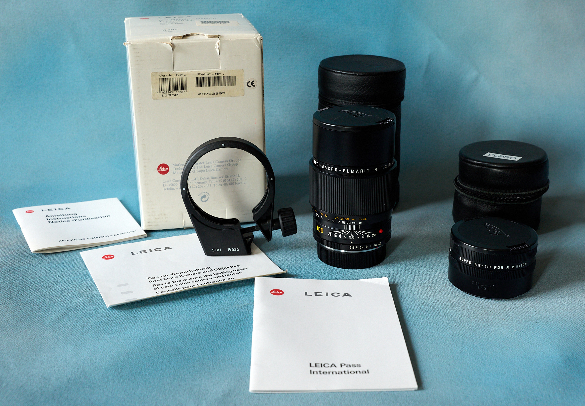 Leica APO-Macro-Elmarit-R 100 ROM + ELPRO + Rotating Ring for sale on Aperture.market